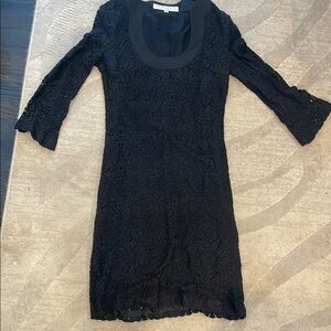 Elegant Black Lace Dress